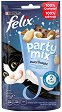 Лакомства за котки Felix Party Mix Dairy Delight - 60 g, с мляко и сирене, в зряла възраст - храна