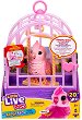 Интерактивно пиле Роузи в клетка - Moose Toys - Със звуци Little Live Pets - играчка
