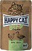 Био пауч за котки Happy Cat Bio Organic - 85 g, с пилешко и патешко, в зряла възраст - храна