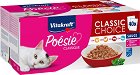 Паучове за котки Vitakraft Big Pack Classic Choice - 40 x 85 g, с пилешко, пуешко, говеждо и сьомга в сос, от серията Poesie - храна