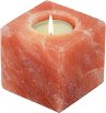 Свещник от хималайска сол Wagner Life Design Cube - 622 g, от серията Himalaya Salt Dreams - продукт