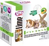 Минерален блок за зайчета и гризачи Lolo Pets - 40 g, със зеленчуци, от серията Lime - продукт