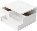 Кутия за бижута и козметика UMBRA Malibu - 24 x 24 x 15 cm, в бял цвят - продукт