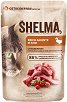 Пауч за котки SHELMA - 85 и 28 x 85 g, с патешко и червени боровинки в сос - храна