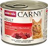 Консерва за котки Carny Adult - 200 ÷ 6 x 800 g, с говеждо месо, от 1 до 6 години - храна