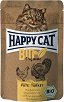 Био пауч за котки Happy Cat Bio Organic - 85 g, с пилешко и пуешко, в зряла възраст - храна