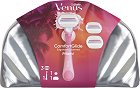 Подаръчен комплект с несесер Gillette Venus ComfortGlide Sugarberry Miami - Самобръсначка, резервни ножчета и поставка от серията Venus - продукт