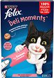 Кремообразни лакомства за котки Felix Deli Moments - Опаковка от 4 броя x 10 g, със сьомга, в зряла възраст - храна