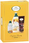 Подаръчен комплект L'Angelica Supreme Beauty - Душ гел, лосион за тяло и шампоан - продукт
