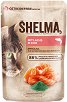 Пауч за котки SHELMA - 85 и 28 x 85 g, със сьомга и спирулина в сос - храна
