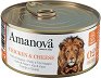 Консерва за котки Amanova - 70 g, с пилешко и сирене в бульон, в зряла възраст - храна