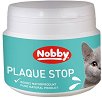 Хранителна добавка за поддържане на устната хигиена за котки Nobby Plaque Stop - 75 g, от водорасли - продукт