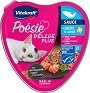 Хапки в сос за котки Vitakraft Delice Plus - 85 g, със сьомга и масло от сьомга, от серията Poesie - храна