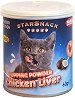 Топинг пудра за храна за котки Nobby - 60 g, с пилешки дробчета и котешка мента, от серията StarSnack - храна
