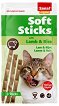 Лакомства за котки Sanal Soft Sticks - 3 x 15 g, с агнешко и ориз - храна