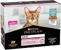 Паучове за котки Purina Pro Plan Delicate Digestion - 10 x 85 g, с океанска риба, в зряла възраст - храна
