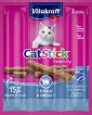 Лакомства за котки Vitakraft Cat Stick - 18 g, с камбала и Омега 3, от серията Healthy - храна
