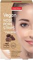 Purederm Vegan Nose Pore Strips Volcanic - 6 броя почистващи ленти за нос с вулканична пепел - продукт