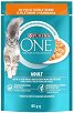 Пауч за котки Purina ONE Adult - 85 g, с пилешко и зелен боб, за над 1 година - храна