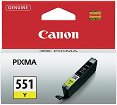 Касета с мастило за принтер Canon CLI-551 Yellow - 300 страници -