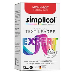 Текстилна боя Simplicol Expert — Poppy red, 150 г