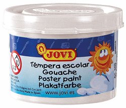 Темперни бои Jovi — бял, 5 броя х 35 мл