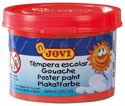 Темперни бои Jovi — червен, 5 броя х 35 мл