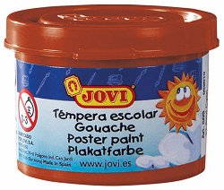 Темперни бои Jovi — кафяв, 5 броя х 35 мл