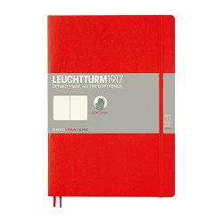 Тефтер с меки корици - Notebook Composition — Red, В5 с бели листове