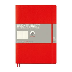 Тефтер с меки корици - Notebook Composition — red, В5 с редове