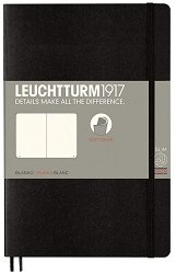 Тефтер с меки корици Leuchtturm1917 Paperback — Black, B6+, с бели листове