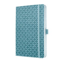 Тефтер Sigel — sky blue, 13,5 × 20.3, на редове от серията Jolie