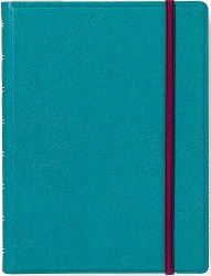 Тефтер със спирала Filofax — син, A5, с широки редове от колекцията Neutrals