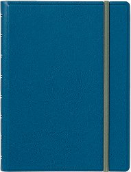 Тефтер със спирала Filofax — тъмно син, A5, с широки редове от колекцията Neutrals