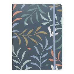 Тефтер със спирала Filofax — син, A5, с редове от колекцията Botanical