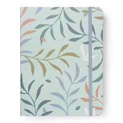 Тефтер със спирала Filofax — мента, A5, с редове от колекцията Botanical