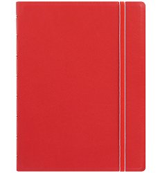 Тефтер Filofax — червен, A5, с редове от колекцията Classic