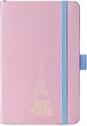 Тефтер с твърди корици Sheaffer Emily in Paris — розов, A6, с широки редове