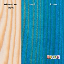 Акрилен байц за дърво Невская Палитра — 513 Blue, 120 мл от серията Decola
