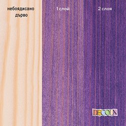 Акрилен байц за дърво Невская Палитра — 607 Violet, 120 мл от серията Decola