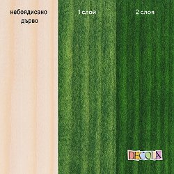 Акрилен байц за дърво Невская Палитра — 725 Green, 120 мл от серията Decola