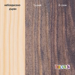 Акрилен байц за дърво Невская Палитра — 624 Plum, 120 мл от серията Decola