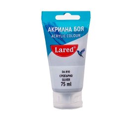 Акрилна боя Lared — сребрист, 75 мл