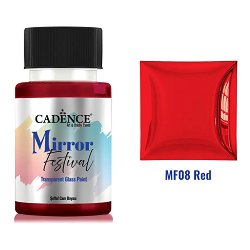 Боя за стъкло CADENCE Mirror Festival — Red, 50 мл