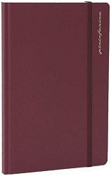Тефтер Pininfarina Segno — червен, 14 × 21 см от каменна хартия, на точки