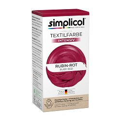 Течна текстилна боя Simplicol Intensive — Ruby red