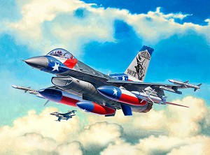 Военен самолет - Lockheed Martin F-16C Fighting Falcon - Сглобяем авиомодел — Revell 03992