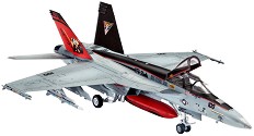 Изтребител - F/A-18E Super Hornet - Сглобяем авиомодел - комплект с лепило и бои — Revell 03997