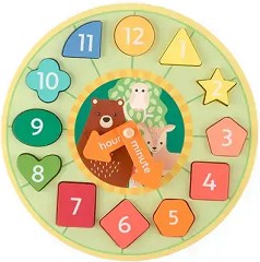 Дървен часовник Сортер - Orange Tree Toys — OTT13142