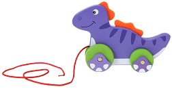 Динозавърче - Дървена играчка за дърпане — Andreu Toys 16357